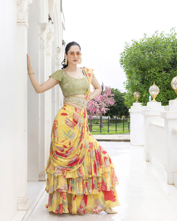 Golden Hour Saree