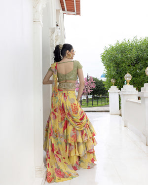 Golden Hour Saree