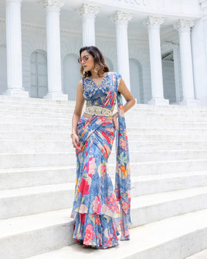 Nocturne Bloom Saree