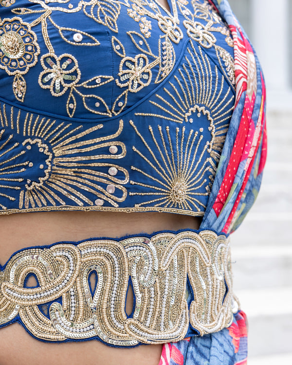 Nocturne Bloom Saree