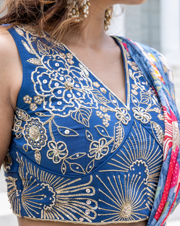 Nocturne Bloom Saree