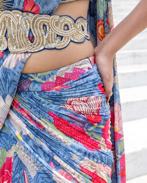Nocturne Bloom Saree