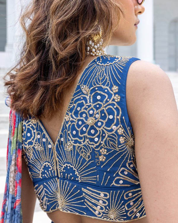 Nocturne Bloom Saree