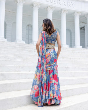 Nocturne Bloom Saree