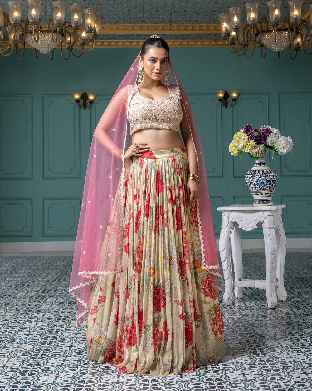 Roseveil Lehenga
