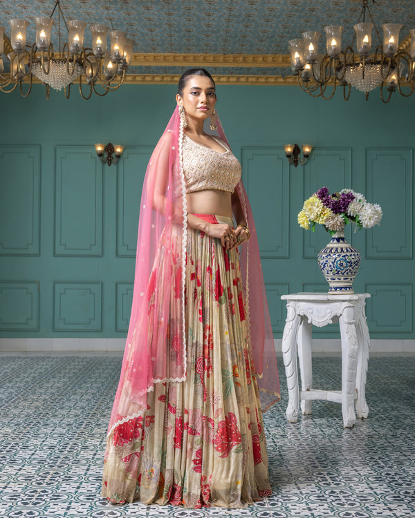 Roseveil Lehenga