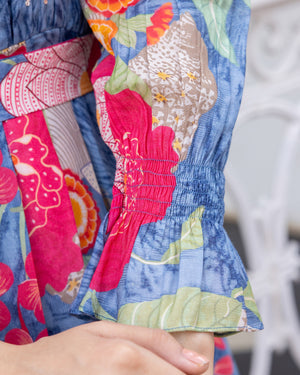 Pressed Flower Shirt Dress