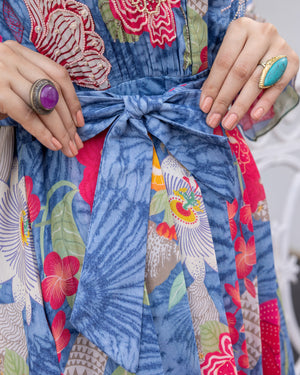 Pressed Flower Shirt Dress
