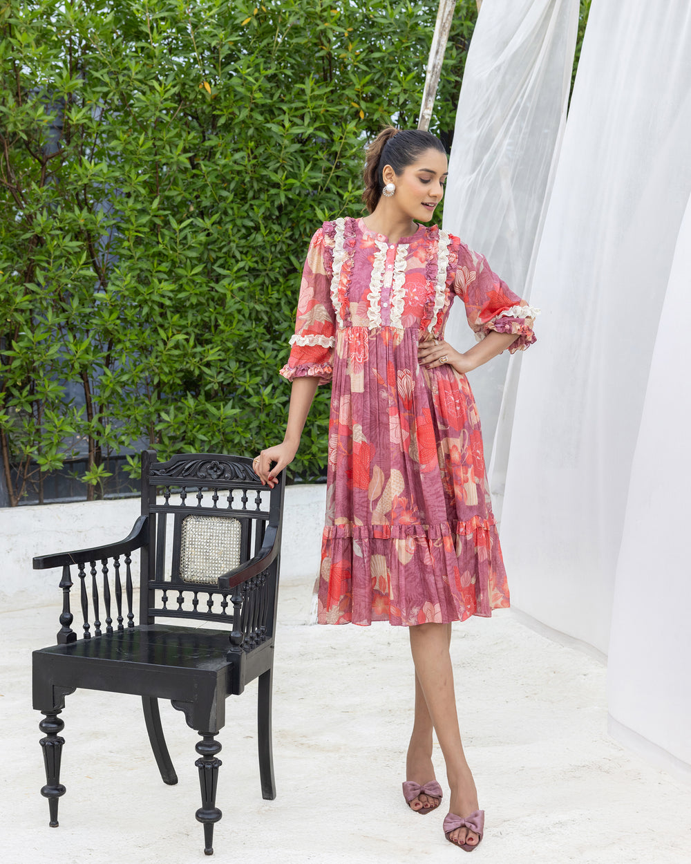 Dusty Bloom Everyday Dress