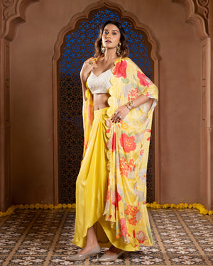 Saanjh Florals Three-Piece Set