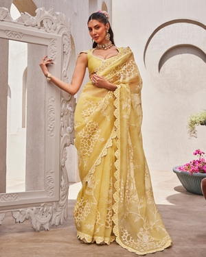 Lemon Sorbet Saree
